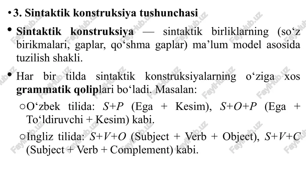 sh kelishikda turishi zarur. hukmning bo‘laklari bunday chegarani bilmaydi. tinglovchi va o‘quvchilar, so‘zlovchi va yozuvchilar o‘z gaplari orqali qanday hukmni ifoda etayotganlariga ahamiyat berishlari lozim. har bir til tema va remani ifoda qiluvchi til vositalariga ega. shulardan og‘zaki nutqqa xos universal vositalardan asosiysi mantiqiy urg'udir; so‘zlovchi remani ifodalash uchun, odatda mantiqiy urg‘u bilan kerakli so‘z yoki so‘zlarni ajratib ko‘rsatadi. rus tilida remani anglatuvchi so‘zni gapning oxiriga o‘tkazib qo‘yish katta ahamiyatga ega. ingliz tilida bu maqsadda maxsus grammatik konstruksiyalar, inversiya, ya’ni gapdagi so‘zlarning tartibini o‘zgartirish kabi vositalardan foydalaniladi. bu vazifani leksik vositalar ham bajarishi mumkin: o‘zbek tilida ularga faqat, xususan, kamida kabi, ingliz tilida noaniq artikl, just, also, only kabi so‘zlar kiradi. tillardagi tema va remani ifodalovchi vositalar rang-barang bo‘lib, ular har bir tilning grammatik tuzilishiga bog‘liq bo‘ladi. quyidagi gaplarda tema va remani ifodalovchi vositalarni aniqlang: 1. hatto burningga ham tayoq tegibdi (a.qahhor). 2. hikmatsiz emas maqollar. 3. vatan - ona …
