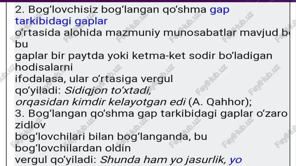 murakkab (koʻpkomponentli)qoʻshmagaplarda tinish belgi - Page 4