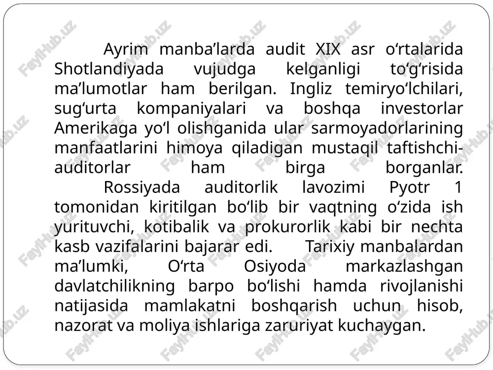 ichki audit vatashqi audito‘rtasidagi farqlar - Page 4