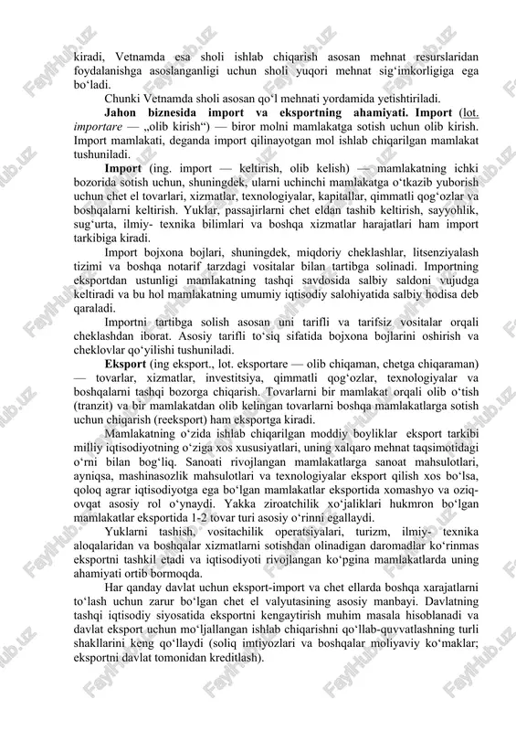 arish omillari nisbati nazariyasi amaliyotda o‘z tasdig‘ini topmagan: mehnat resursiga boy mamlakatlar kapital sig‘imkorligi yuqori bo‘lgan tovarlarni eksport qiladi, kapitalga boy mamlakatlar esa mehnat sig‘imkorligi yuqori bo‘lgan tovarlarni eksport qiladi, degan g‘oyaga asoslangan. keyinchalik leontev paradoksi atrofida qizg‘in tortishuvlar boshlanib ketdi. tortishuvlar xeksher-olin nazariyasining to‘g‘riligini isbotlashga qaratildi. ishchi kuchini malakali va malakasiz ishchilar guruhiga bo‘lish hamda har bir guruhning eksport tovarlarni ishlab chiqarish xarajatlaridagi ulushini hisoblash zarur. amerikalik olim d.kising 1966-yilda nashr etgan ilmiy tadqiqotlarida ishchi kuchini malakasiga ko‘ra 8 xil kategoriyaga bo‘ladi. shu orqali aqshda yuqori malakali ishchilarning ortiqchaligi va malakasiz ishchilarning esa yetishmasligini isbotladi. shuning uchun aqsh yuqori malakali ishchilar mehnatini talab etuvchi mahsulotlarni eksport qiladi. malakali kadrlarni tayyorlashga ketadigan xarajatlarni kapital sarflar sifatida baholash mumkin deydi. bu esa malakali ishchilar yordamida ishlab chiqarilgan tovarlarning kapital sig‘imkorligi yuqori deb hisoblashga asos bo‘ladi. aqsh importida qazib chiqarish sanoati mahsulotlarining ulushi yuqoridir. bu mahsulotlarni qazib chiqarish katta miqdordagi kapital xarajatlarni …
