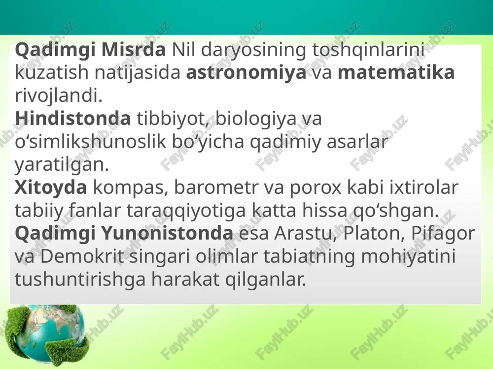 tabiiy fanlar faniga xissa qo'shgan olimlar va metodistlar - Page 4