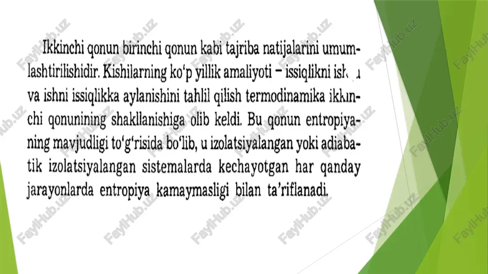 termodinamika ikkinchi qonuni - Page 4