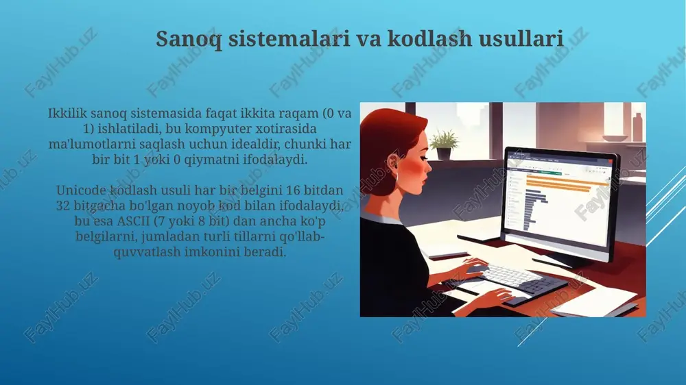 axbarotlarning kompyuterda tasvirlanishi axbarotning xosalari - Page 4