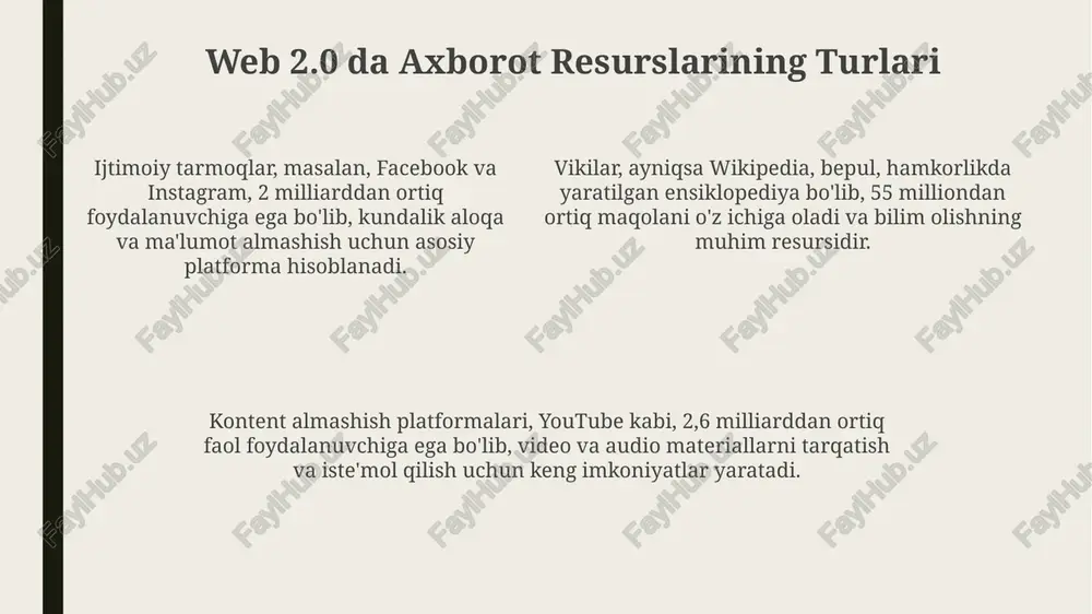 web 2.0: tushuncha va asosiy xususiyatlar - Page 4