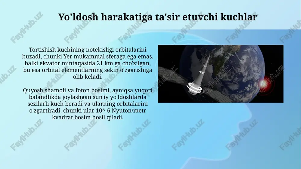 yer sun'iy yo'ldoshlarining harakatlari - Page 4
