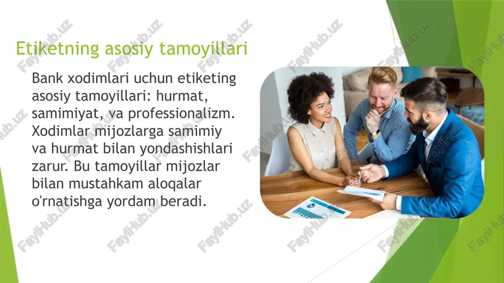 bank xodimining etiketi va mijozlar bilan munosabati - Page 4