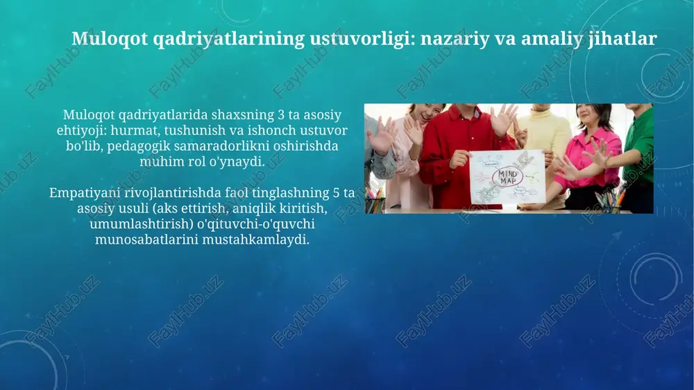 o'qituvchi faoliyatida muloqot madaniyatining psixologik asoslari - Page 4
