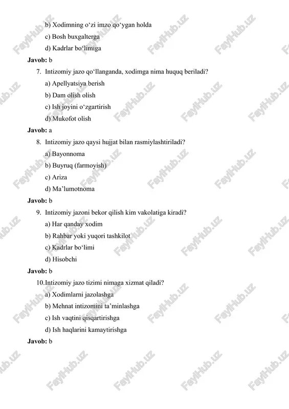 intizomiy jazolar - Page 4
