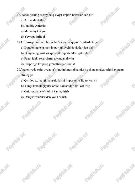 yaponiyaning oziq-ovqat sohasida importga qaramligi - Page 4