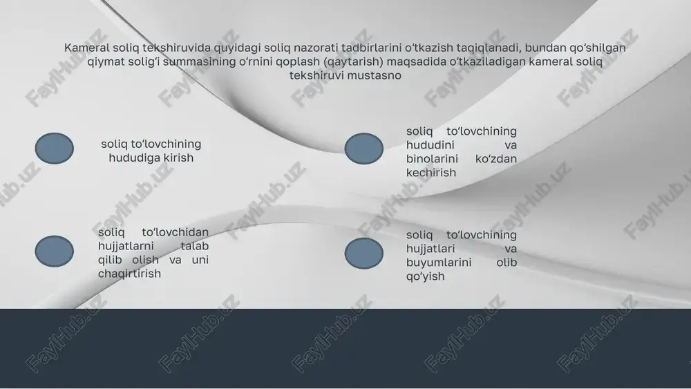 soliq tekshiruvi va boshqa soliq nazorati tadbirlarining huquqiy oqibatlari - Page 4