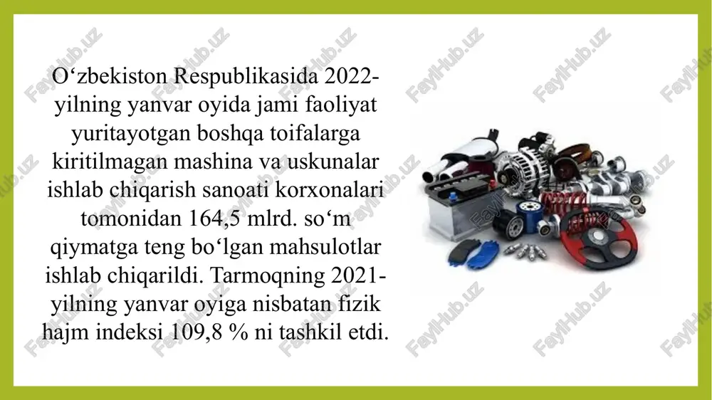 boshqa toifaga kiritilmagan mashina va uskunalar ishlab chiqarish - Page 4