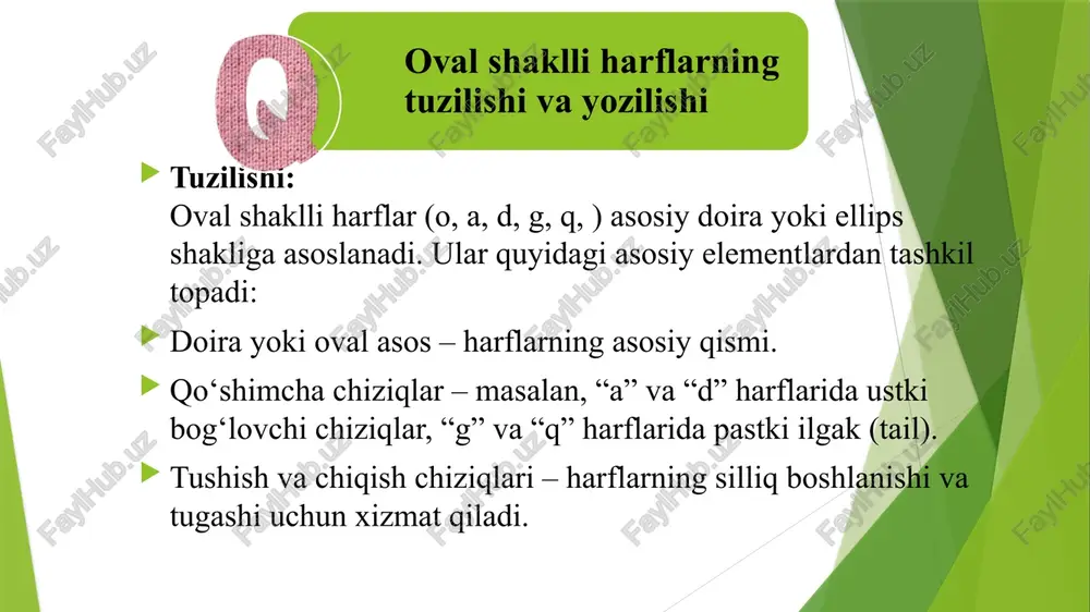 to'liq oval elementli harflar guruhi bilan tanishtirish - Page 4