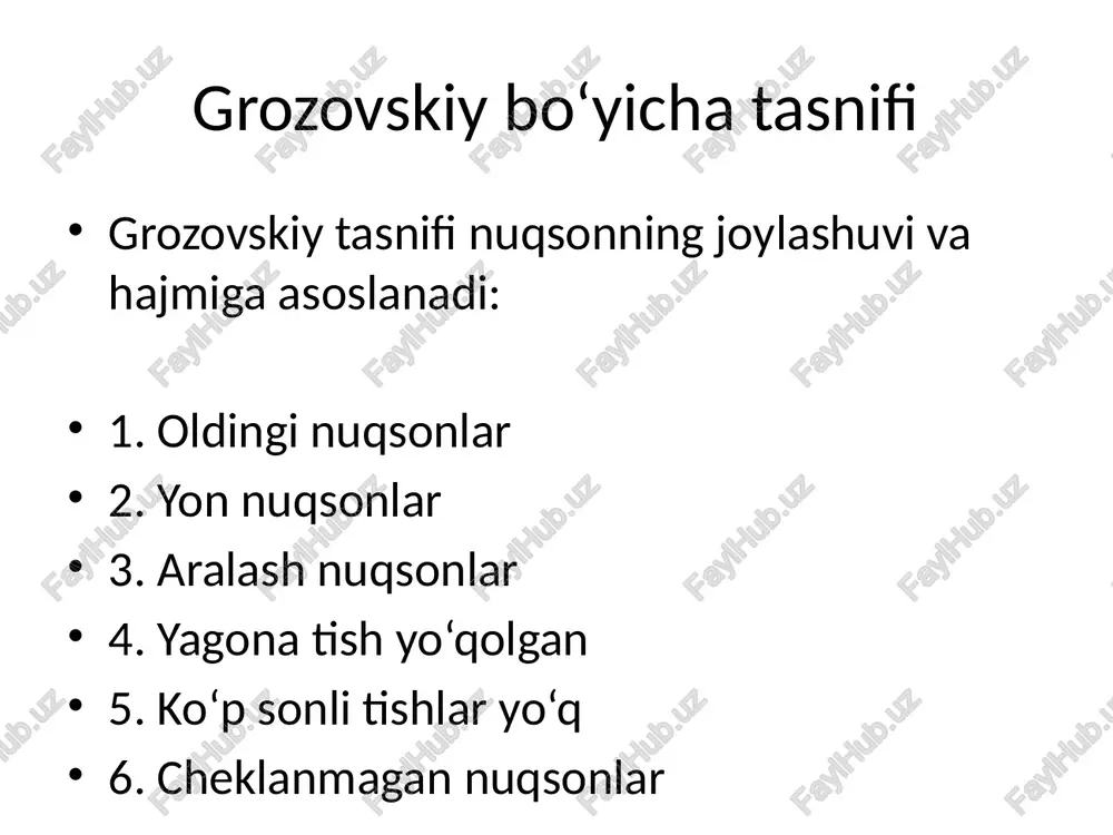 tish qatorlarining nuqsoni tasnifi - Page 4