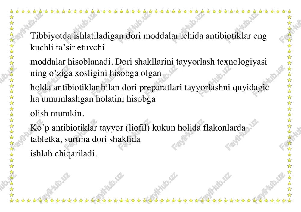 o‘lib xizmat qiladi, qaysiki bunda, yaralarni sirtini qoplash uchun mo‘ljallangan surtmalarni aseptik sharoitda ko‘z uchun mo‘ljallangan suspenzion tipdagi surtmalarni esa dori va yordamchi moddalarni maksimal darajada dispersligini oshirgan xolda tayyorlashni taqozo etadi. shuningdek, tanlangan texnologik jarayon biofarmatsevtik nuqtai nazardan ham to‘g‘ri bo‘lishi kerak. surtmalar qadimiy dori shakli bo‘lib, misrda eramizdan oldingi 3000 yillarda surtma dori shakllarini ishlatilganligi haqidagi ma’lumotlar adabiyotlarda keltirilgan. ular asosan dermotologik va kosmetik ardan foydalanishgan. shuningdek mesopatamiya, qadimgi rim va gretsiya hindiston va boshqa davlatlarda ham ishlatilgan. gippokrat, galen va bobokalonimiz ibn sino ham o‘z asarlarida surtma-lar haqida ma’lumotlar keltirgan. qadimda surtma dorilar tarkibi juda xilma xil bo‘lib, ularning tarkibiga turli xil maydalangan o‘simlik qismlari minerallar, har xil smolalar, hayvonlardan olingana komponentlar qo‘shilgan. asos sifatida asason mum, turli moy va hayvon yog‘lari ishlatilgan. suyuq dori shakllarining turlanishi erituvchi xossalariga ham bog’liq. chin eritmalar tarkibidagi dori moddalarning o’lchami, maydaligi jixatdan bu turdagi eritmalar ion yoki molekula holida bo’lgani …