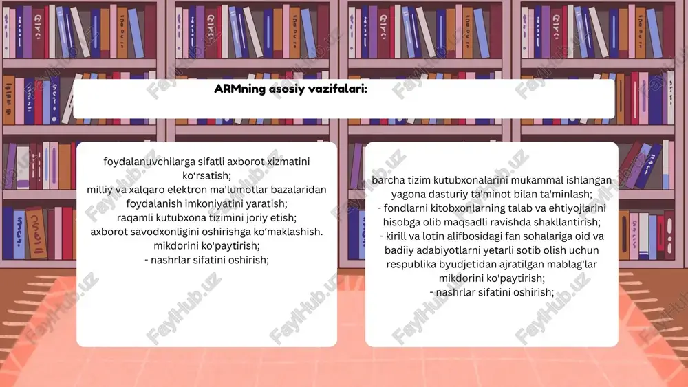 li jihati shaxs, uning idroki va tushunchalarini shakllantirishning bir butunligida namoyon bo’ladi. innovatsion yangiliklarni ommaviy tarzda amaliyotda qo’llash kasbiy innovatsiyalarni baholashning mezoni sifatida talqin etiladi. kutubxona amaliyotida mazkur g’oyalar va texnologiyalar tor, cheklangan darajadagi qo’llanish doirasiga ega bo’lib qoladi. bu asosan mehnat jarayonining texnik ta’minoti va kutubxonachi faoliyatining o’ziga xosligi bilan bog’liq. bunday vaziyatda kasbiy yangiliklar haqida fikr yuritish ahamiyatsizdir. axborot-kutubxona muassasalari kutubxonachilarining tajribalari tahlili shuni ko’rsatmoqdaki, kasbiy yangiliklarni amaliyotga joriy etishda sustkashlikka yo’l qo’yilmoqda. sohaga oid innovatsiyalarning aksariyat qismi amaliyotga tatbiq etilmay qolayotganligining ikkita asosiy sababini ajratib ko’rsatish mumkin. bular: 1. axborot-kutubxona muassasalariga kirib kelayotgan innovatsiyalar amalda zarur ekspertiza va tajriba-sinovlardan o’tmayapti. 2. kasbiy yangiliklarni amaliyotga joriy etish tashkiliy, texnik, shaxsiy psixologik jihatdan oldindan tayyorlanmayapti. axborot-kutubxona muassasasi hayotiga kasbiy innovatsiyalarni keng ko’lamda olib kirish uchun unda yangilik muhitini yaratish, muayyan axloqiy-psixologik holatni shakllantirish, tashkiliy, metodik, psixologik xarakterdagi chora-tadbirlarni qo’llash talab etiladi. buning uchun, oliy ta‟lim muassasalarida bo’lajak kutubxonachilarning kreativ …