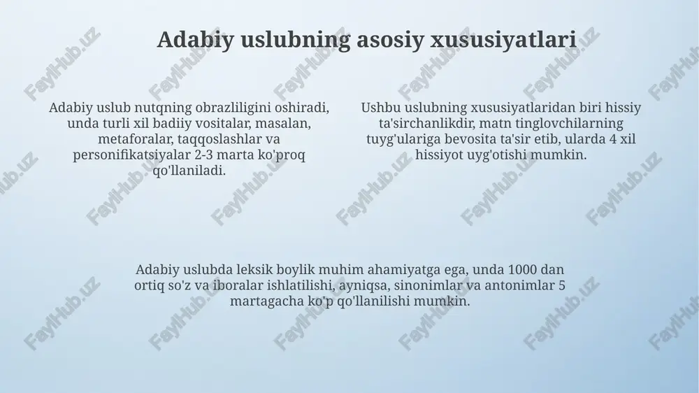 badiiy uslub va uning xususiyatlari - Page 4