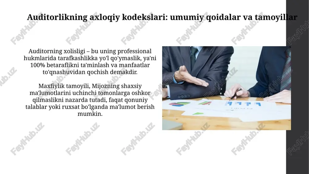 auditorning kasb etikasi,etik kodeksi va milliy etik qoidalar tahlili - Page 4