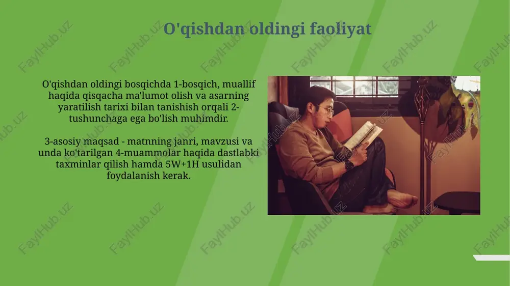 adabiy matn bilan ishlash bosqichlari - Page 4