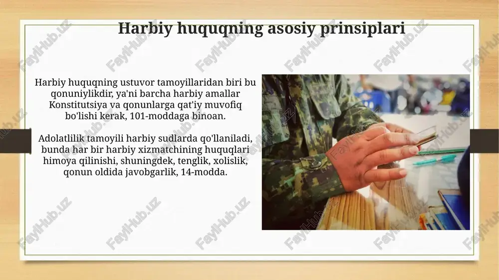 harbiy huquqning o'zbekiston respublikasi qurolli kuchlaridagi ijtimoiy ro'li - Page 4
