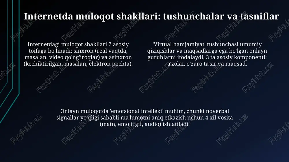 ijtimoiy tarmoqlarda kommunikativ o‘zaro ta’sirning asosiy turlari - Page 4