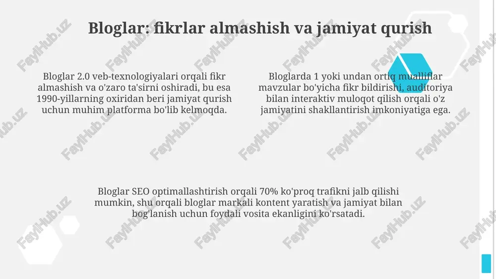 internetdagi kommunikativ oʻzaro ta’sirning asosiy turlari - Page 4