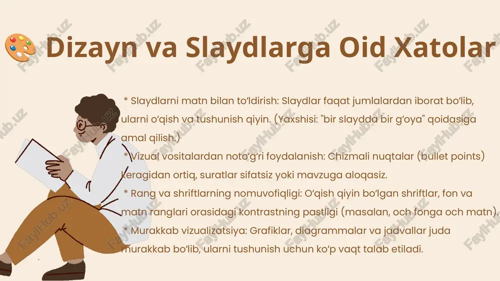 taqdimotni o’tkazishda yo’l qo’yiladigan xatoliklar - Page 4