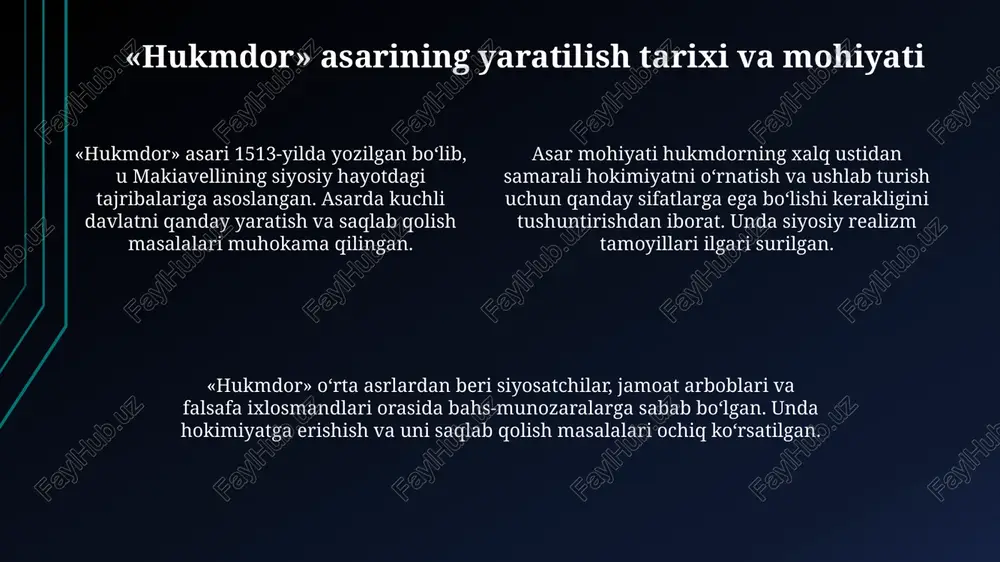 nikolo makiavelli hayoti va ijodi - Page 4