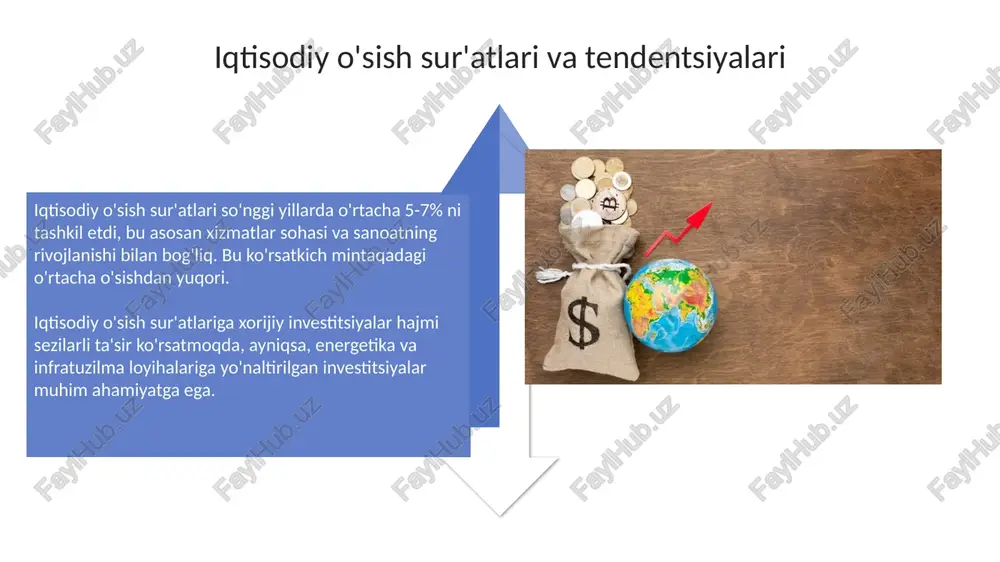 orlik o'tgan 5 yilda mamlakatda investitsiya muhitini yaxshilashga yordam berdi, to'g'ridan-to'g'ri xorijiy investitsiyalar hajmi 20% ga oshdi. demografik vaziyatda yosh aholining ulushi yuqori (60% aholi 30 yoshgacha), bu mehnat resurslari bilan ta'minlashda afzallik yaratadi, ammo ish bilan ta'minlash muammosi dolzarb. e'tiboringiz uchun rahmat image3.jpg image4.jpg image5.jpg image6.jpg image7.jpg image8.jpg image9.jpg image10.jpg image11.jpg image12.jpg image13.jpg image14.jpg image15.jpg image16.jpg image17.png image18.jpg image1.jpeg image2.jpeg