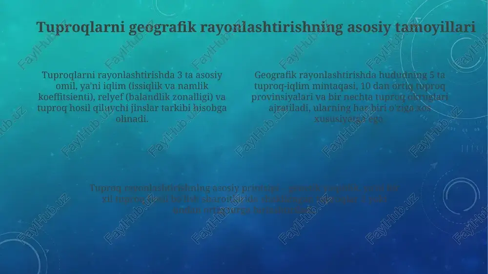 oʻzbekiston tuproqlariga geografik rayonlashtirish prinsiplari - Page 4