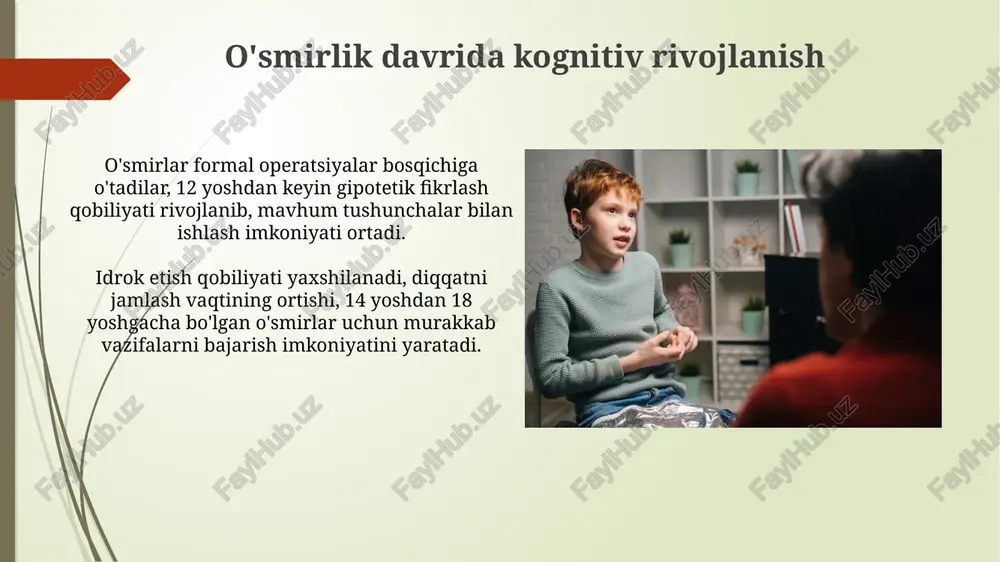 o'smirlik davridagi psixik rivojlanish xususiyatlari - Page 4