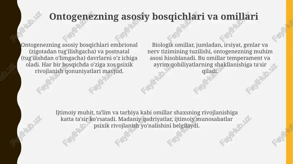 ontogenezda inson psixikasining rivojlanishi - Page 4