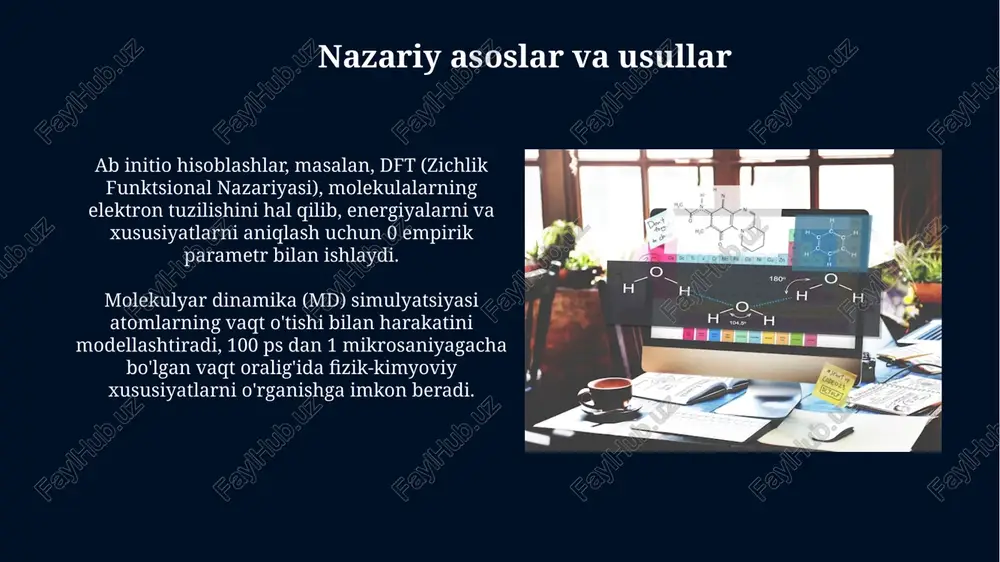 molekulalarning fizik-kimyoviy xususiyatlari - Page 4