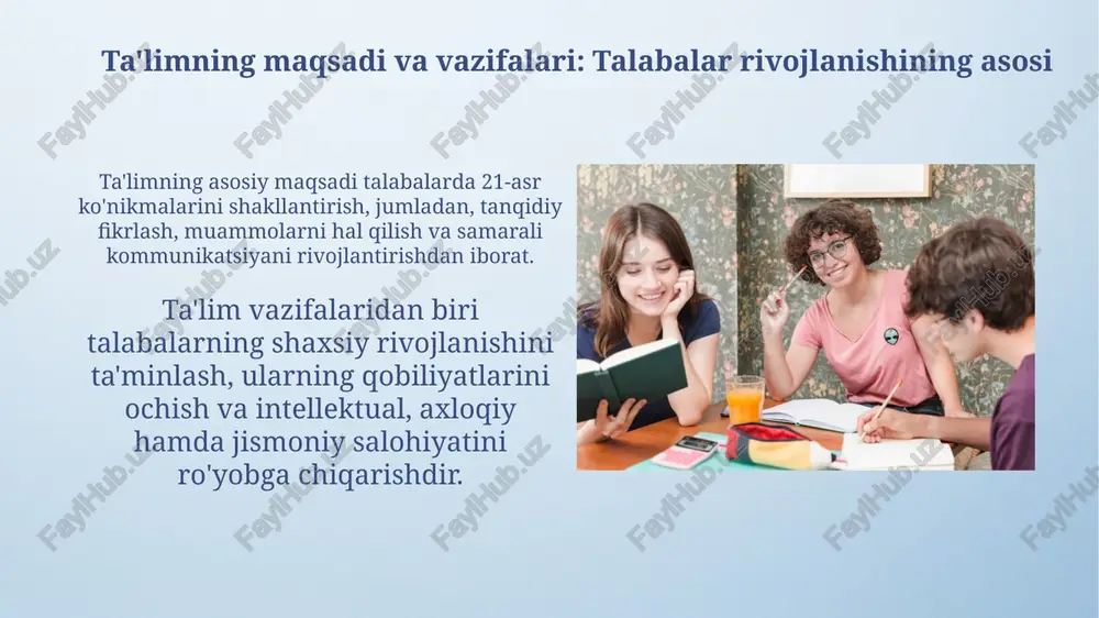 talabalar jamoasi: ta'limiy-tarbiyaviy yaxlit tizim - Page 4
