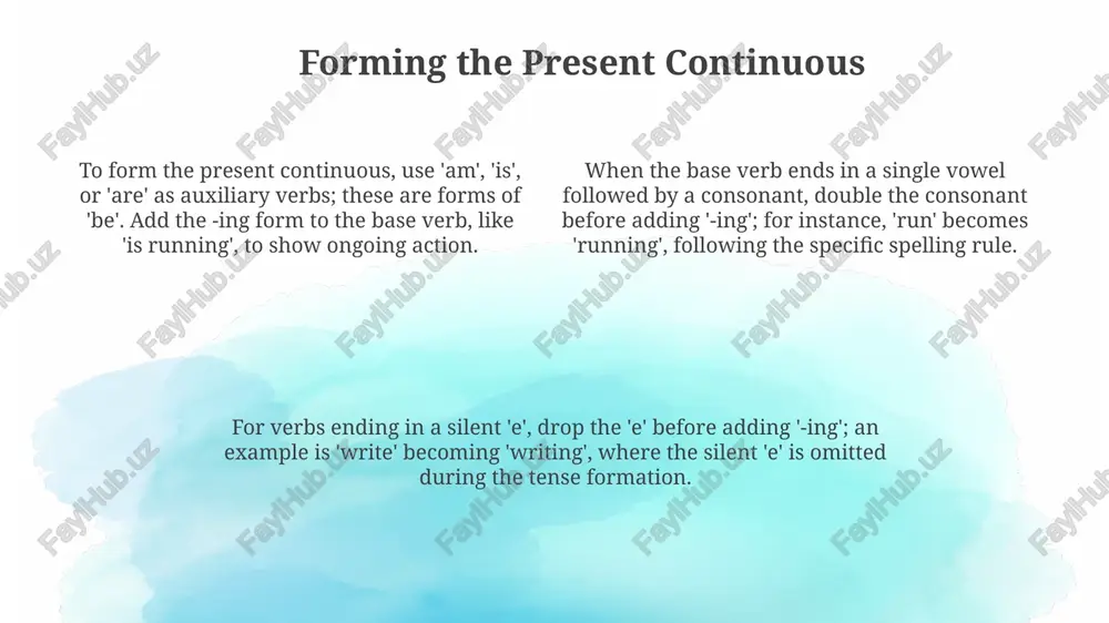 present continuous tense - Page 4