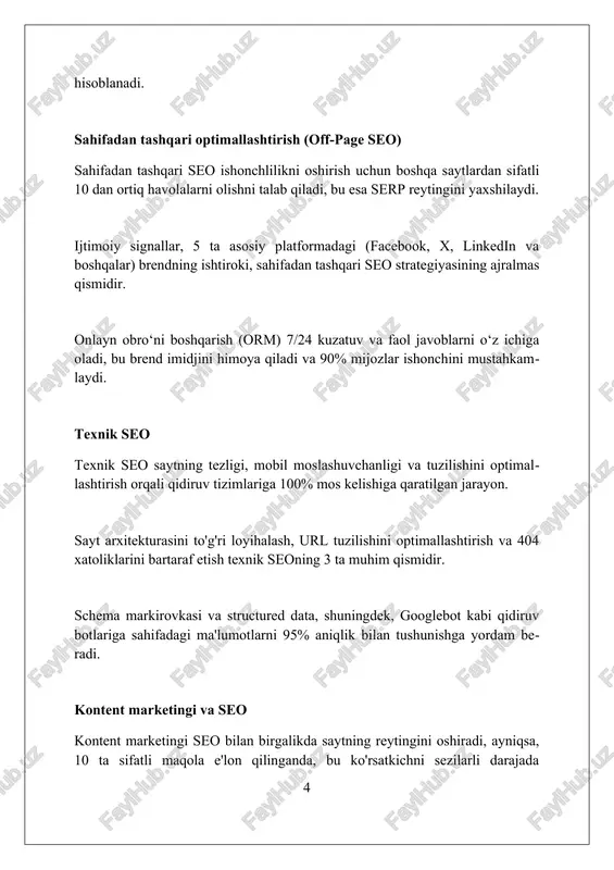 ksiyadorlarga taqsimlanadi, qolgan qismi esa tashkilotning rivojlanishiga yo'naltiriladi. ajning boshqaruv organlari aksiyadorlar umumiy yig'ilishi, kuzatuv kengashi va ijro etuvchi organdir. ularning vazifalari qonun hujjatlari bilan tartibga solinadi. jsc ning tuzilishi va boshqaruvi aksiyadorlik jamiyatining (aj) boshqaruv organi aksiyadorlar umumiy yig'ilishi hisoblanadi, u eng kamida yiliga bir marta yig'iladi va muhim qarorlar qabul qiladi. kuzatuv kengashi ajning faoliyatini nazorat qiladi va strategik qarorlar qabul qilishda muhim rol o'ynaydi, odatda 3-11 nafar a'zodan iborat bo'ladi. boshqaruv raisi (direktor) ajning kundalik faoliyatini boshqaradi va kuzatuv kengashiga hisobot beradi, u tijorat faoliyatini samarali yuritish uchun javobgardir. jsc faoliyatining asosiy yo'nalishlari jscning asosiy faoliyat yo'nalishi - bu 100 dan ortiq turdagi mahsulot, shu jumladan, polietilen va polipropilen ishlab chiqarishni o'z ichiga olgan neft-kimyo mahsulotlarini ishlab chiqarishdir. jscning investitsiya siyosati korxonalarni modernizatsiya qilishga, 50 million aqsh dollaridan ortiq yangi loyihalarni moliyalashtirishga va energiya samaradorligini oshirishga qaratilgan. jscning strategik vazifasi 2026 yilga kelib mahsulot eksportini 2 barobarga …