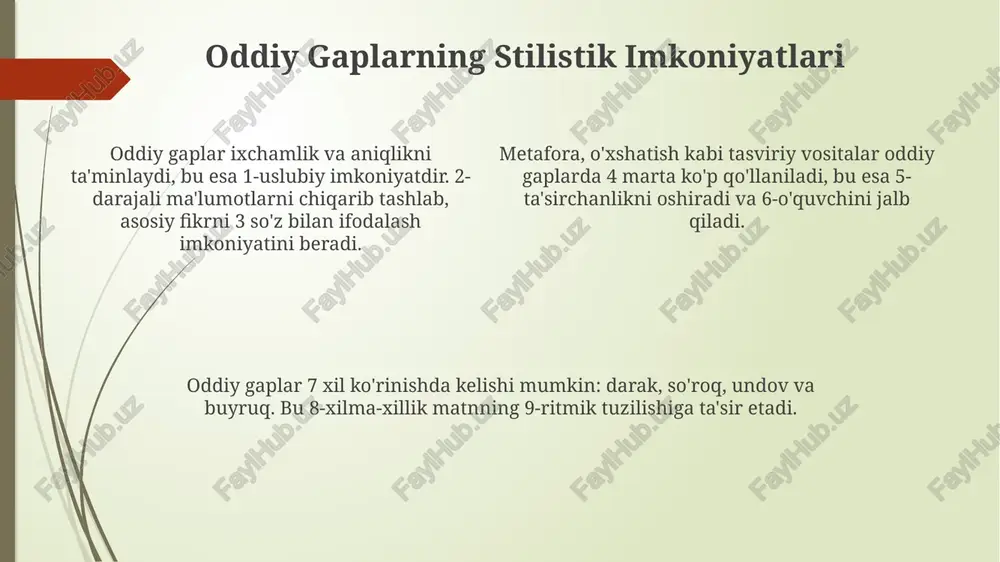 oddiy va murakkab gaplarning stilistik xususiyatlari - Page 4