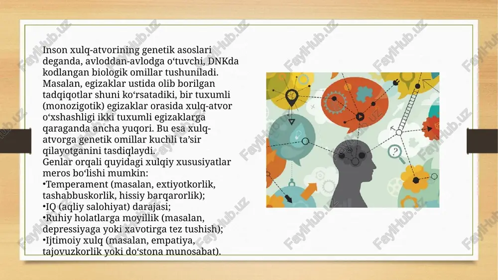 yevgenetika fani. odam xulq-atvorining genetik asoslari - Page 4