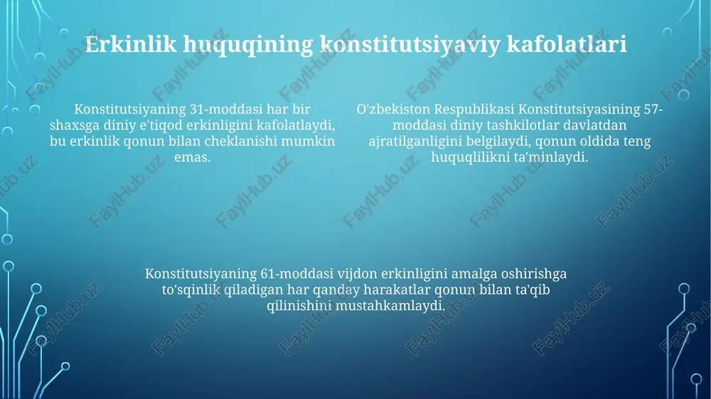 vijdon va e'tiqod erkinligi - Page 4
