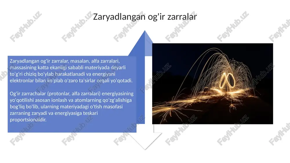 zaryadlangan og'ir va yengil zarralarning modda bilan o'zaro ta'siri - Page 4