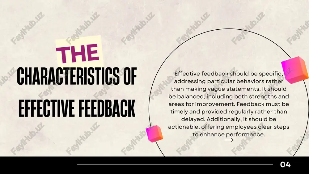 the importance of constructive feedback in employee development - Page 4