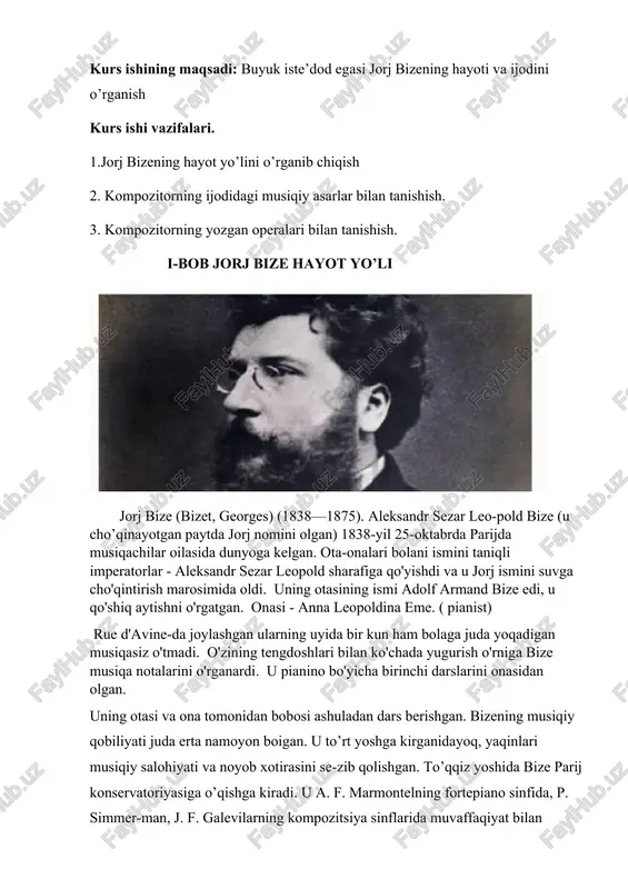 jorj mamlakat bo'ylab sayohat qilib, go'zal tabiat va tasviriy san'at asarlariga qoyil qoldi, ko'p o'qidi, qiziqarli odamlar bilan uchrashdi. va u rimni shunchalik yaxshi ko'rar ediki, bu erda qolish uchun har qanday yo'l bilan harakat qildi, buning uchun u hatto uchinchi yilni germaniyada emas, balki frantsiyada o'qish uchun ruxsat berish to'g'risida iltimosnoma bilan maktub yozdi. italiyada u ijobiy javob oldi. bu yosh bastakorning insoniy va ijodiy shakllanishidagi qiyin bosqich edi, keyinchalik jorj uni hayotidagi eng baxtli va beparvo deb atadi. bize uchun bu yillar ijodiy izlanishlar va birinchi muhabbatning ajoyib yillari edi. biroq, yigit hali ham belgilangan muddatidan ikki oy oldin rimni tark etishi kerak edi, chunki u parijdan sevimli onasining kasalligi haqidagi xabarni olgan. shu sababli, 1860 yil sentyabr oyining oxirida bize parijga qaytdi. yigitning tug'ilgan shahri kutib olmadi. jorjning beparvo yoshligi tugadi va endi u kundalik noni uchun qanday pul ishlashni o'ylashi kerak edi. u uchun zerikarli odatiy …