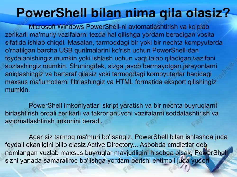 ot windows powershell buyrug'lar qatori jihozlari. - Page 4