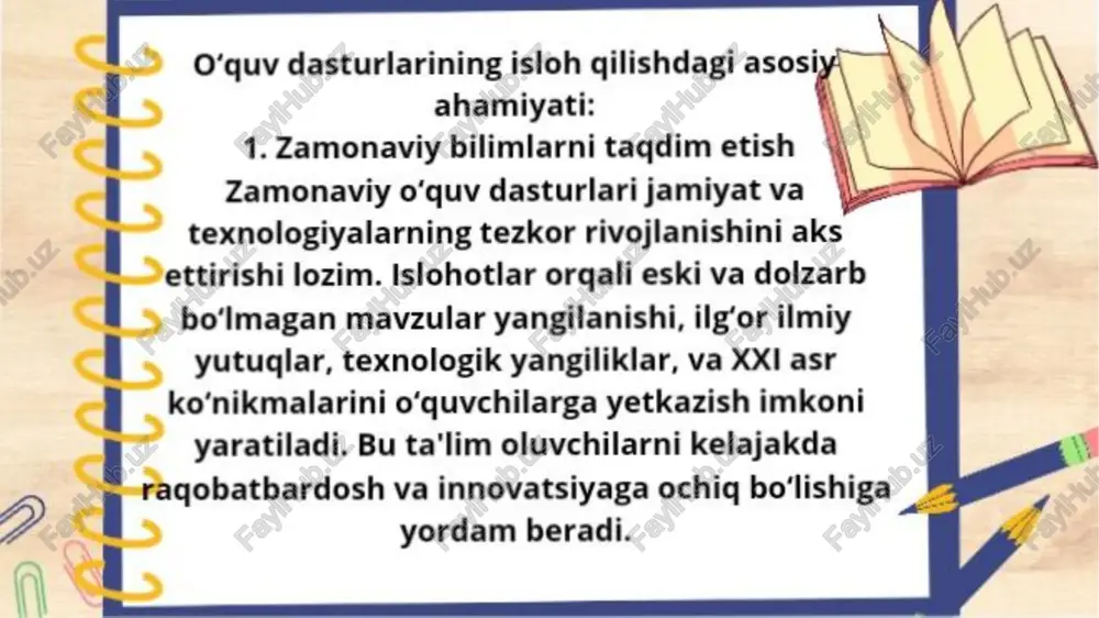 ta'limni isloh qilishda o'quv dasturlarining ahamiyati - Page 4