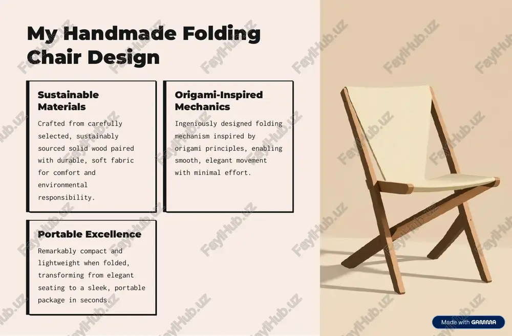 handmade folding chair - Page 4