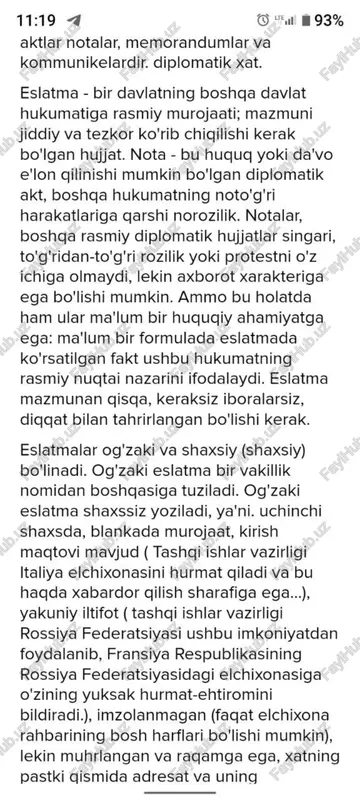diplomatik yozishmalar mavzusida mustaqil ish - Page 4