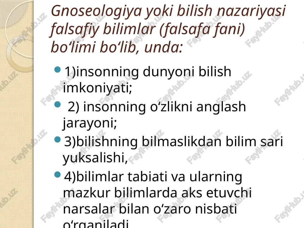 bilish falsafasi (gnoseologiya) - Page 4
