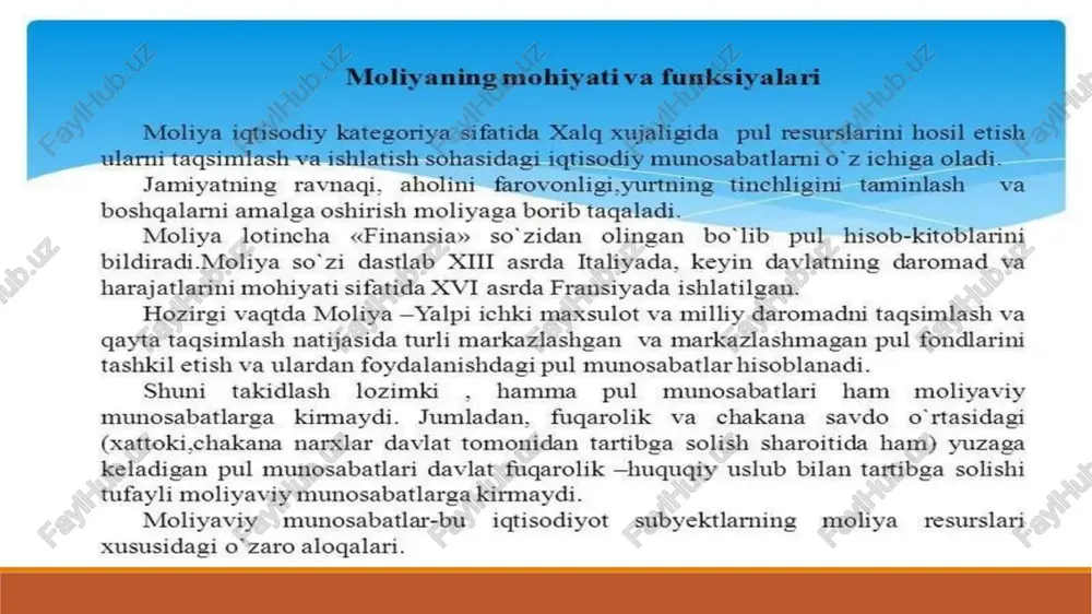 moliya tizimi va moliyaviy sityosat - Page 4