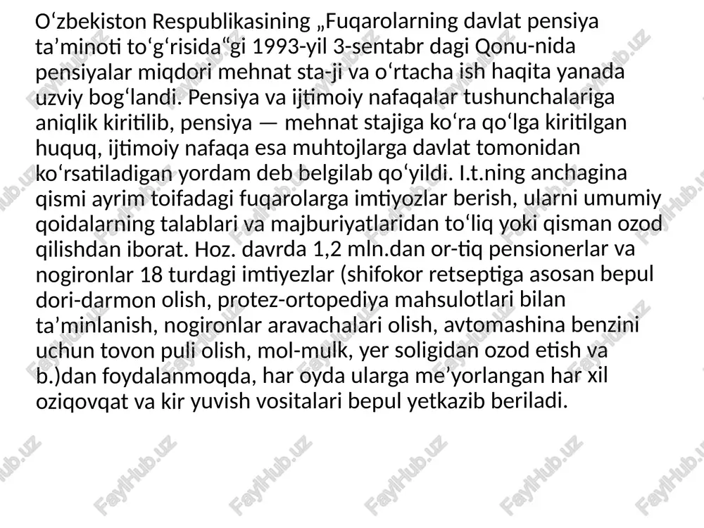 iyatlari (jinsi, yoshi, sogʻligʻi holati, nogironlik sabablari, bolalarning mavjudligi va ularning soni va boshqalar); p.); moliyaviy ahvol. fuqarolarning manfaatlarini ifodalovchi jamoat birlashmalarining ijtimoiy taʼminot va ularning huquqlarini himoya qilish masalalari boʻyicha qarorlar ishlab chiqish, qabul qilish va amalga oshirishda ishtirok etishi. fuqaro oʻz manfaatlarini himoya qilish, davlat ishlarini boshqarishda ishtirok etish, davlat organlariga murojaat qilish uchun birlashish huquqiga ega image1.jpeg image2.jpeg image3.jpeg image4.jpeg image5.jpeg flag of uzbekistan