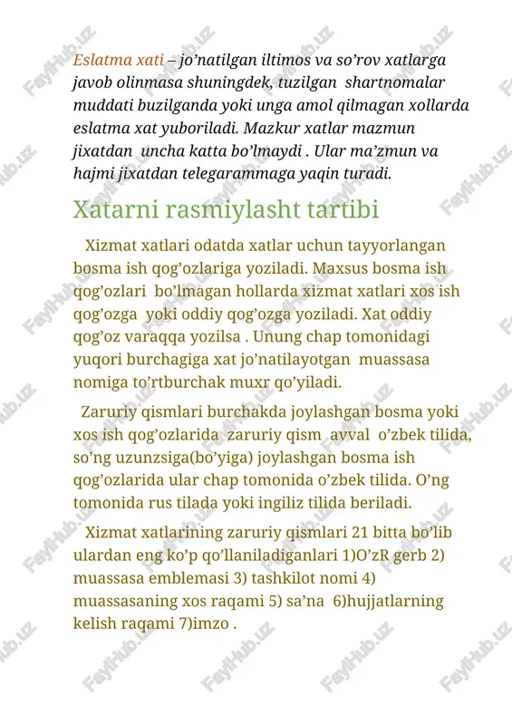 javob xati talab qilmaydigan xatlar - Page 4