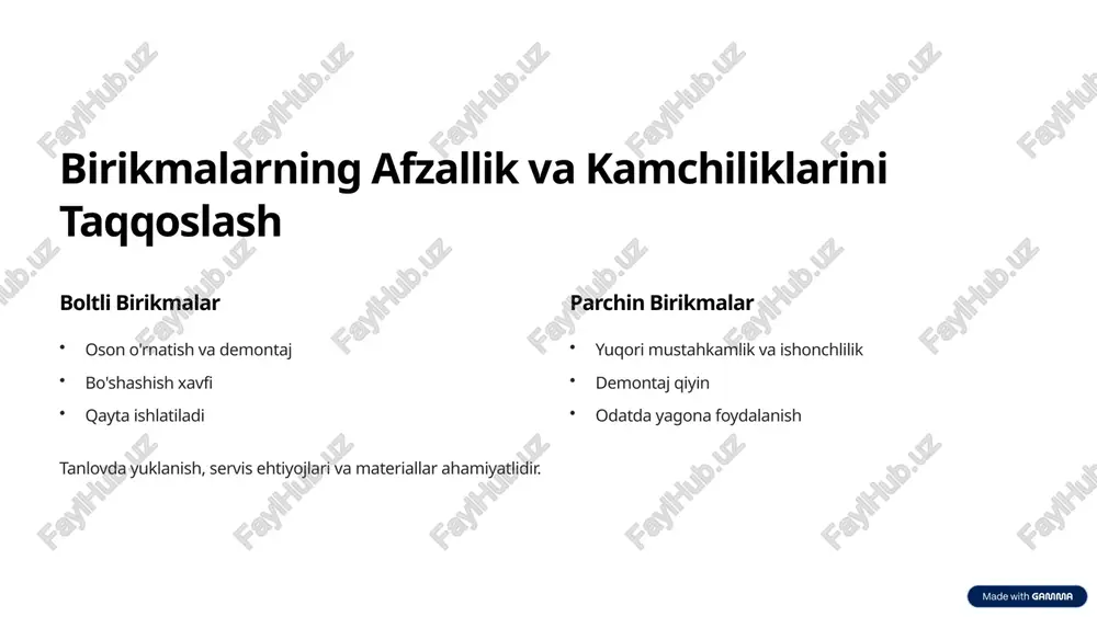 boltli va parchin mexli birikmalarga kirish - Page 4